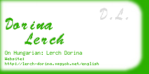 dorina lerch business card